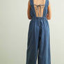 Sleeveless Denim Chambray Jumpsuit