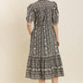 Floral Ruffle Midi Dress