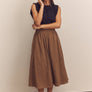 Midi-Circled Cotton Skirt by amente