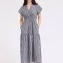 Ruffle Gingham Midi Dress