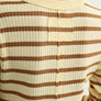 Waffle Fabric Long Sleeve Top