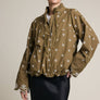 Embroidered Detail Zip-Up Jacket
