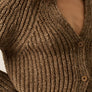 Confetti Button-Front Cardigan Sweater