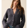 Confetti Button-Front Cardigan Sweater