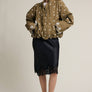 Embroidered Detail Zip-Up Jacket