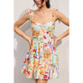 Sweetest Thing Corset Tie Shoulder Mini Dress