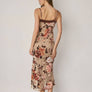 Floral Velvet Burnout Midi Dress