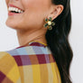 Tortoise Flower Earrings by Sunshine Tienda