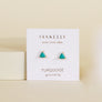 Mini Energy Gem Earrings in Turquoise by JaxKelly