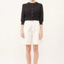 Hendry 3/4 Sleeve See Through Cardigan in Black