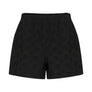 Black Eyelet Bermuda Short by Sunshine Tienda