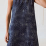Washed Bandana Print Sleeveless Shift Dress