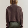 High Collar Knit Cardigan