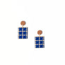 Blue Dot Dangle Earrings by Sunshine Tienda
