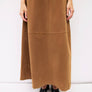 The Eryn Skirt | Suede Midi Skirt by All Row