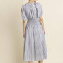 Striped Button Down Midi Dress