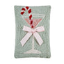 Gingham Bow Martini Glass Hook Pillow