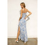 Au Revoir Empire Lace And Satin Contrast Maxi Dress