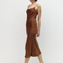 The Jasmine Dress | Crinkle Satin Midi Dress by Mod Ref