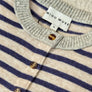 Striped Pattern Button Front Cardigan