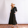 Black Eyelet Swizzle Dress by Sunshine Tienda