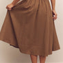 Midi-Circled Cotton Skirt by amente