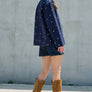 Embroidered Lightweight Button-Up Jacket