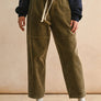 Washed Effect Corduroy Pants
