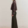 High Collar Knit Cardigan