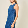 Stretch Mermaid Line Denim Midi Dress by Aaron & Amber