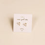 White Opal Crown Stud Earrings by JaxKelly