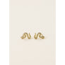 Pavé Stud Snake Earrings by JaxKelly