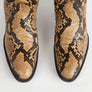 Vintage Larry Mahan Full Python Snakeskin Cowboy Boots - 4.5B
