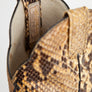 Vintage Larry Mahan Full Python Snakeskin Cowboy Boots - 4.5B