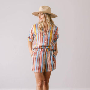 Seaplane Stripe Bermuda Set by Sunshine Tienda