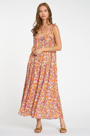 Robin Dress in Peach Floral by dRA