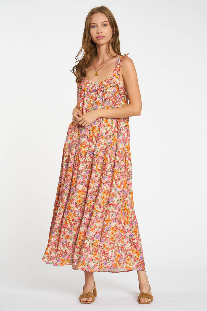Robin Dress in Peach Floral by dRA