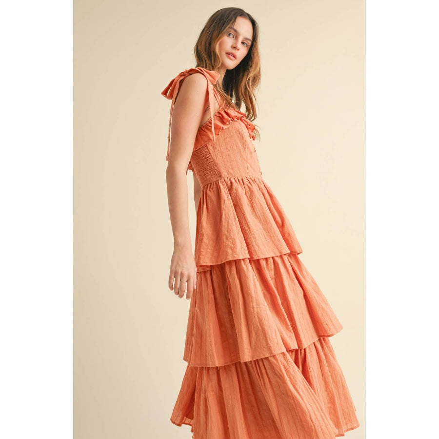 Tiered Ruffle Maxi Dress