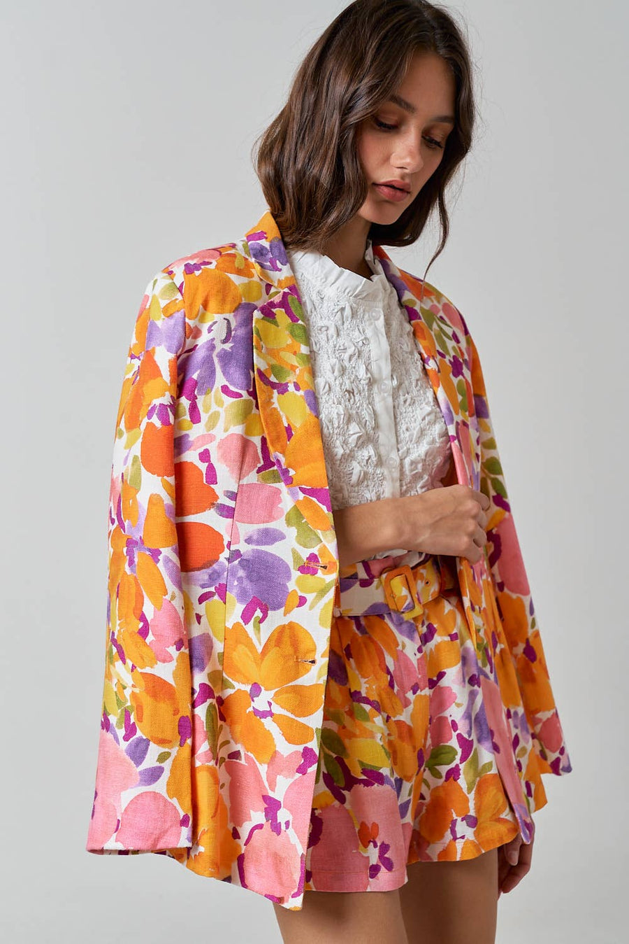 Floral Print Jacket by Lalavon