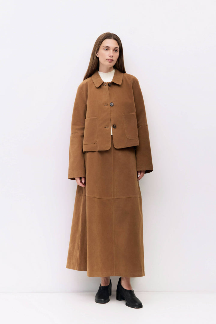The Eryn Jacket | Suede Jacket by All Row