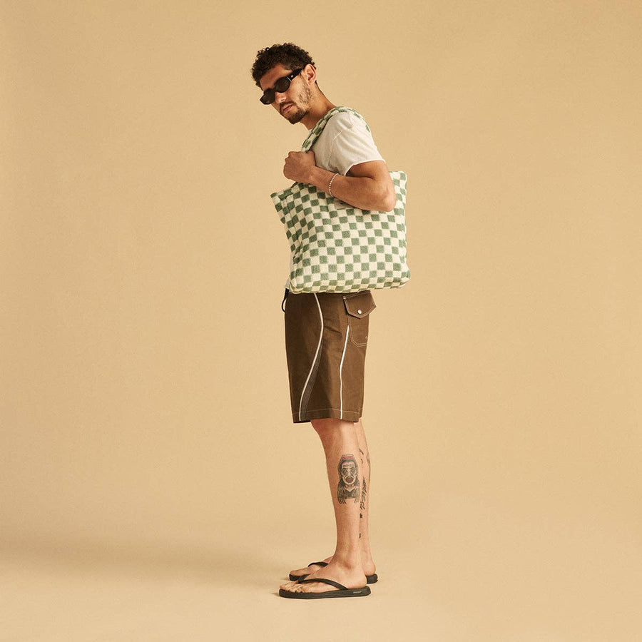 Mate Terry Tote Bag in Sage by Slowtide