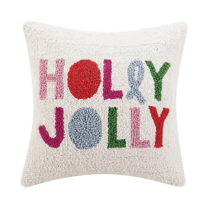 Holly Jolly Hook Pillow by Ampersand