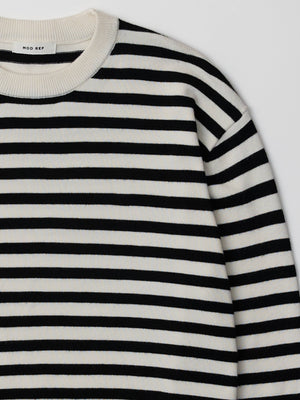 The Klein Sweater | Striped Boyfriend Sweater by Mod Ref