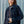Navy Plaid Button Front Pocket Jacket