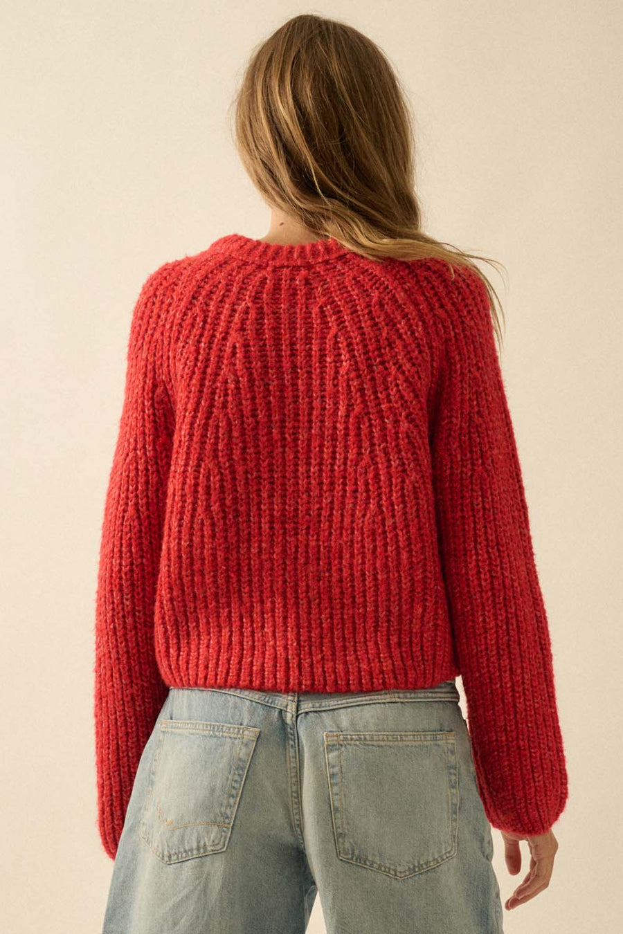 Confetti Button-Front Cardigan Sweater