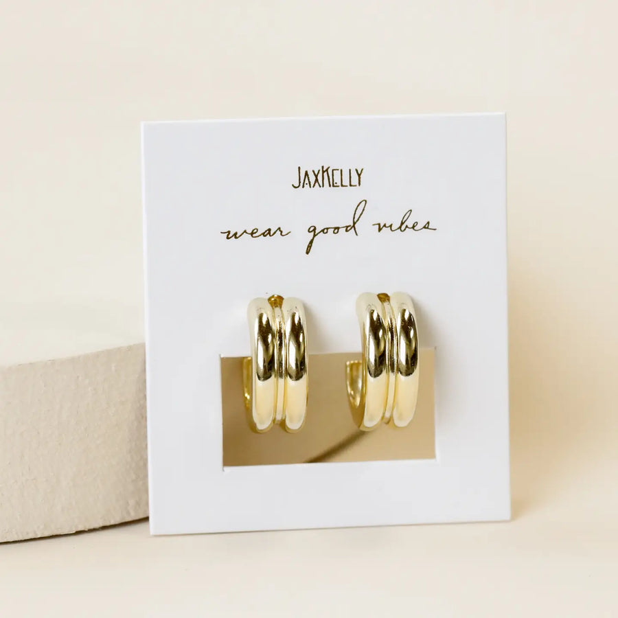 Bold Gold Hoop Earring