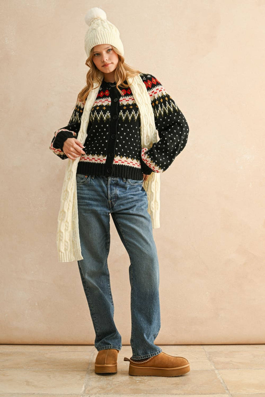 Multi Color Sweater Cardigan
