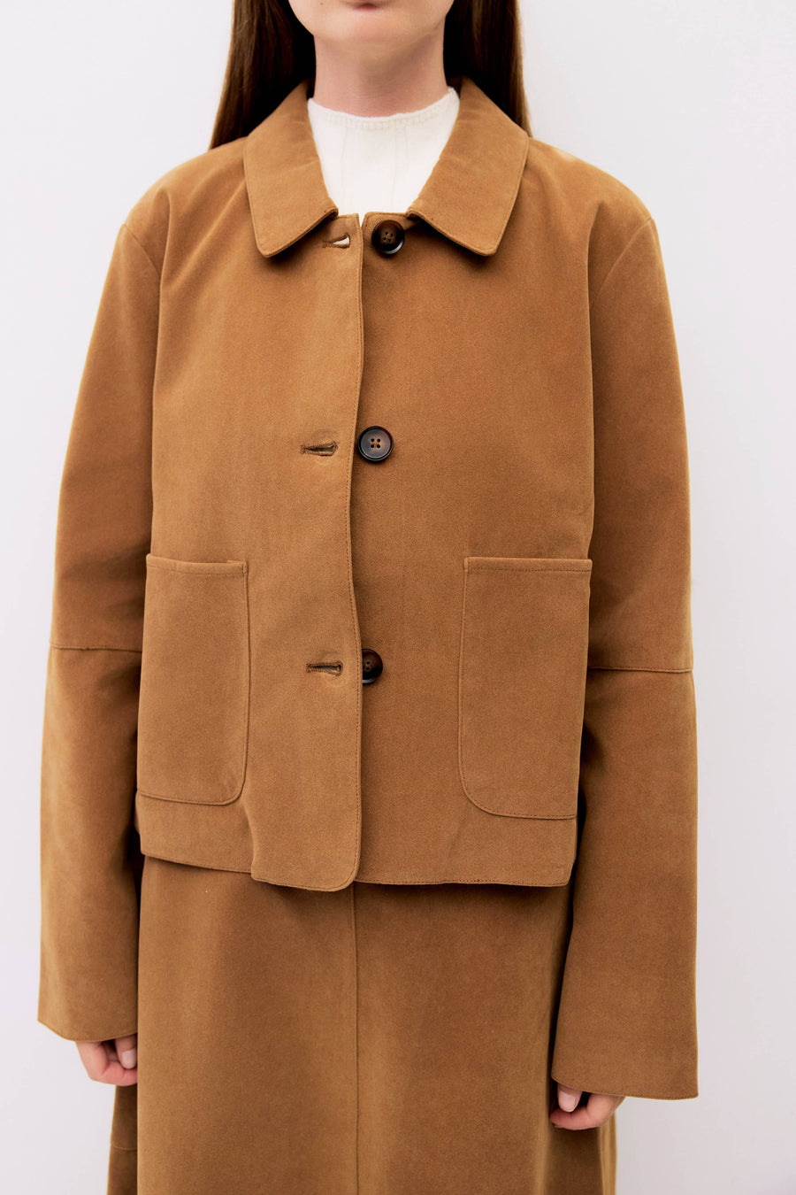 The Eryn Jacket | Suede Jacket by All Row