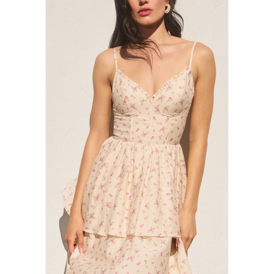 Girl Talk Corset Layered Dress