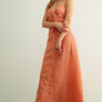 Gingham Patterned Long Dress